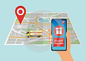 Delivery tracking on smart phone