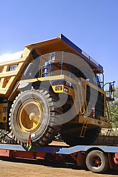 Delivery of a truck for a goldmine photo