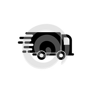 Delivery truck icon. Fast shipping delivery concept.