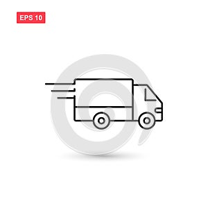 Delivery truck icon vector design isolated 2