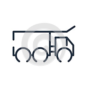 Delivery truck icon vector isolated on white background, Delivery truck sign