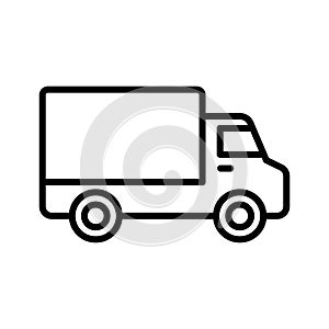 Delivery truck logistics icon. Fast delivery shipping symbol