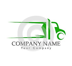 Delivery Truck Logo design, lorry or delivery logo. Trucking industry, transportation concept. Vector illustration.