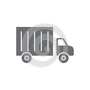 delivery truck. Vector illustration decorative design