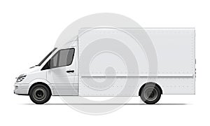 Delivery Van Isolated