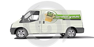 Delivery van, livraison gratuite