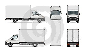 Delivery van template photo