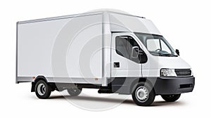 Delivery Van On White Background - Pontormo Style - 8k