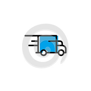 Delivery Vector Image. Shipping fast delivery symbol