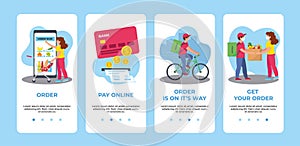 Delivery Vertical Banners Set