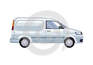 delivery white van vehicle mockup