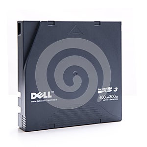 Dell Ultrium 400GB/800GB LTO 2 DLT Tape on a white background