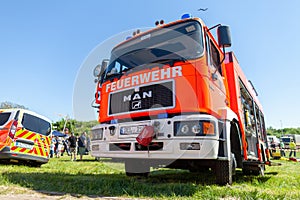 German fire engine from fire department
