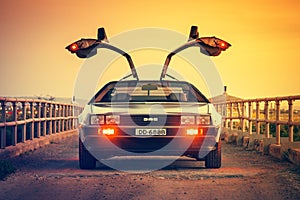 DeLorean DMC-12 car fron view