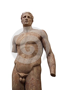 Delphi Ancient statue of athletic young man