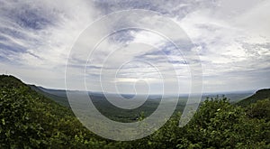 Panorama of view from Mt Cheaha