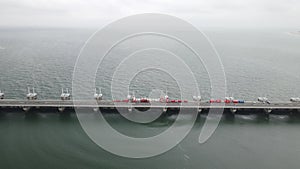 Delta works in The Netherlands, Neeltje Jans Oosterscheldekering in Zeeland, Walcheren.