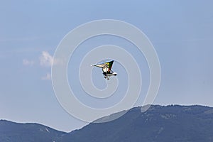 Deltaplan in the sky