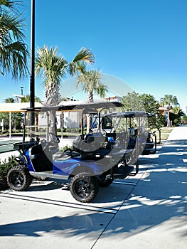 Deluxe Golf Cart in Community Parking Space