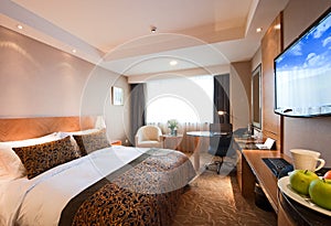 Deluxe hotel room interior