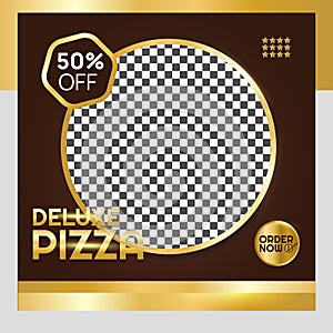 DELUXE PIZZA SOCIAL MEDIA POST TEMPLATE