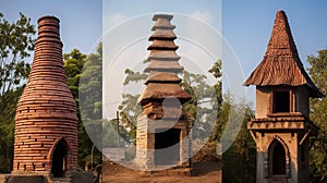 Delve into the purpose of chimneys in these small houses