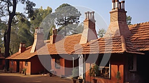 Delve into the purpose of chimneys in these small houses