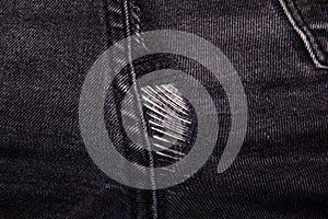 Demaged fabric texture