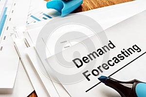 Demand forecasting report with charts photo