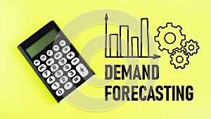 Demand forecasting is shown using the text