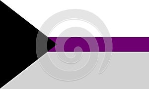 Demisexual flag pride vector illustration. lqbyq+