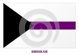 Demisexual Flag Vector Illustration Designed with Correct Color Scheme