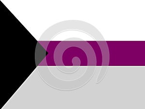 Demisexual pride flag, Illustration image