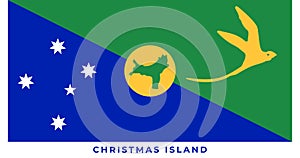 The national flag of Christmas Island photo