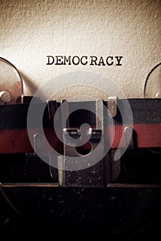 Democracy concept view