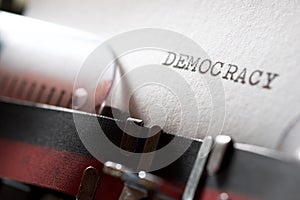 Democracy concept view