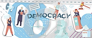 Democracy Flat Collage