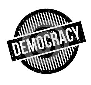 Democracy rubber stamp photo