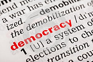 Democracy Word Definition photo