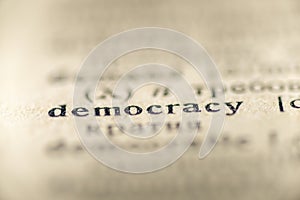 Democracy word dictionary