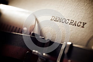 Democracy concept view