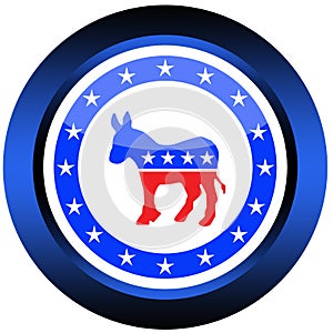 Democratic election button
