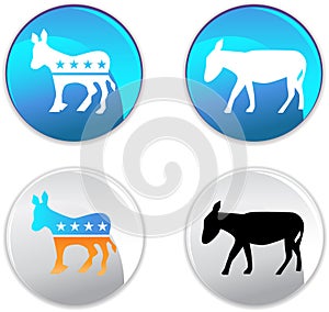 Democratic Party Buttons