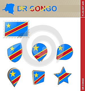 Democratic Republic of the Congo Flag Set, Flag Set #94