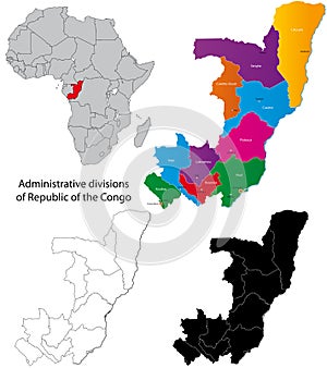 Democratic Republic of the Congo map photo