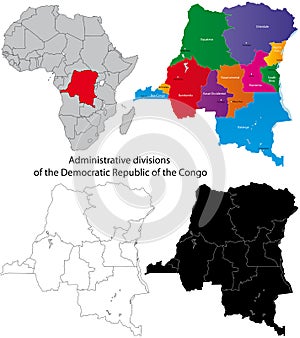 Democratic Republic of the Congo map