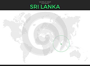 Democratic Socialist Republic of Sri Lanka Location Map photo
