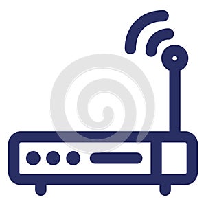 Demodulator Isolated Vector with Outline icon which can easily modify or edit