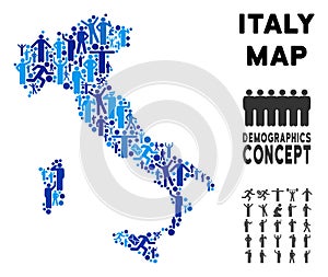 Demographics Italy Map