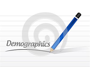demographics message sign illustration